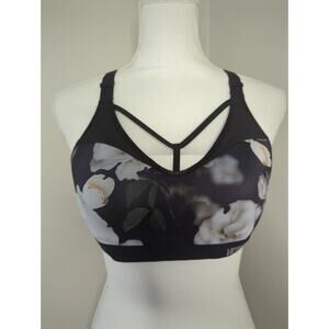 Victoria Secret Sport strappy cut floral Athletic 34C sports bra